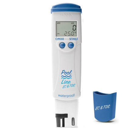Waterbestendige zakformaat tester EC (zout) & temp